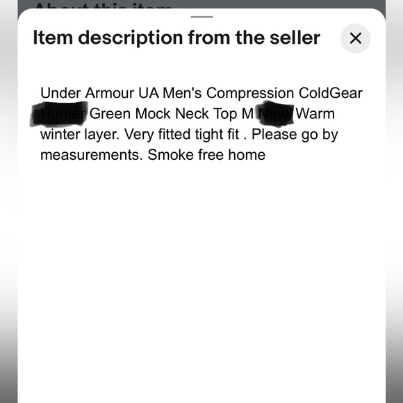 Under Armour cold gear compression mock. - Picture 4 of 13